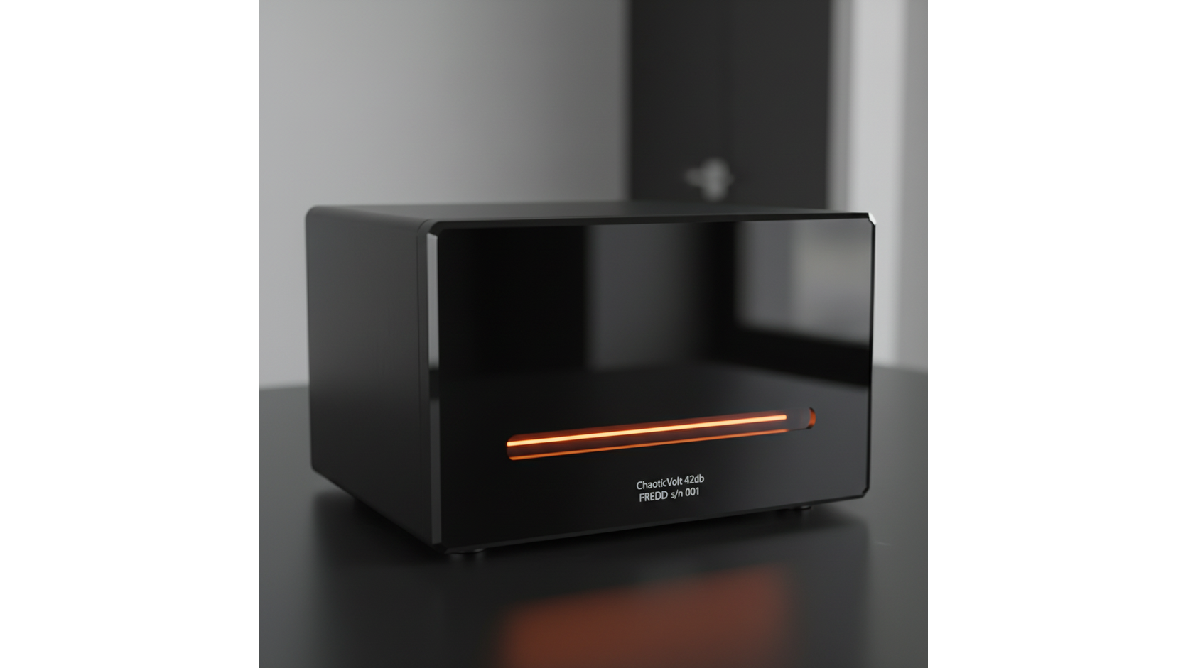 ChaoticVolt 42db speaker, photorealistic rendering